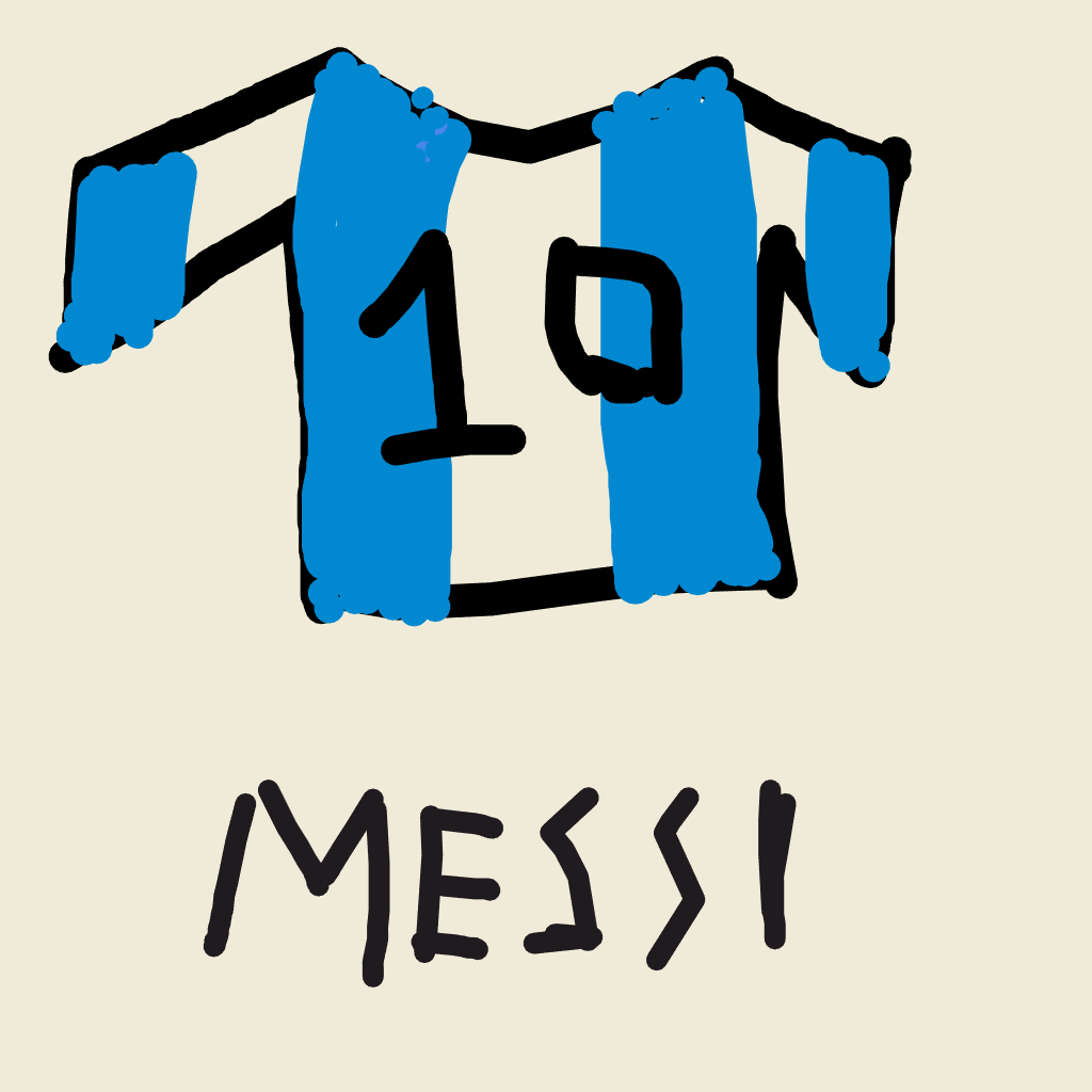 Doodle titled “Legend 🇦🇷🔥” by @down2_art on DoodleGram